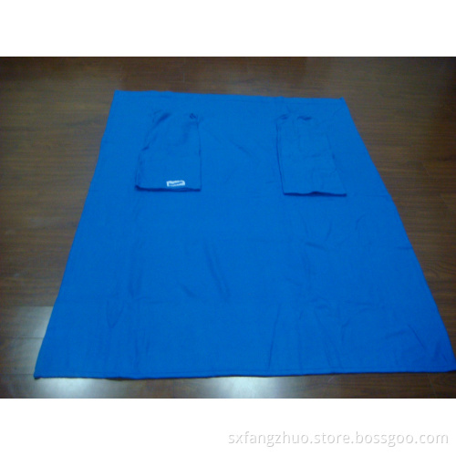 100% double-sided oversized plush wearable TV blanket with sleeves